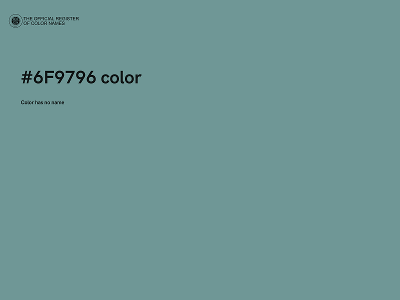 #6F9796 color image