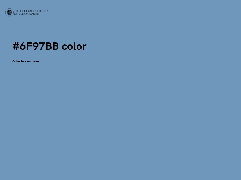 #6F97BB color image