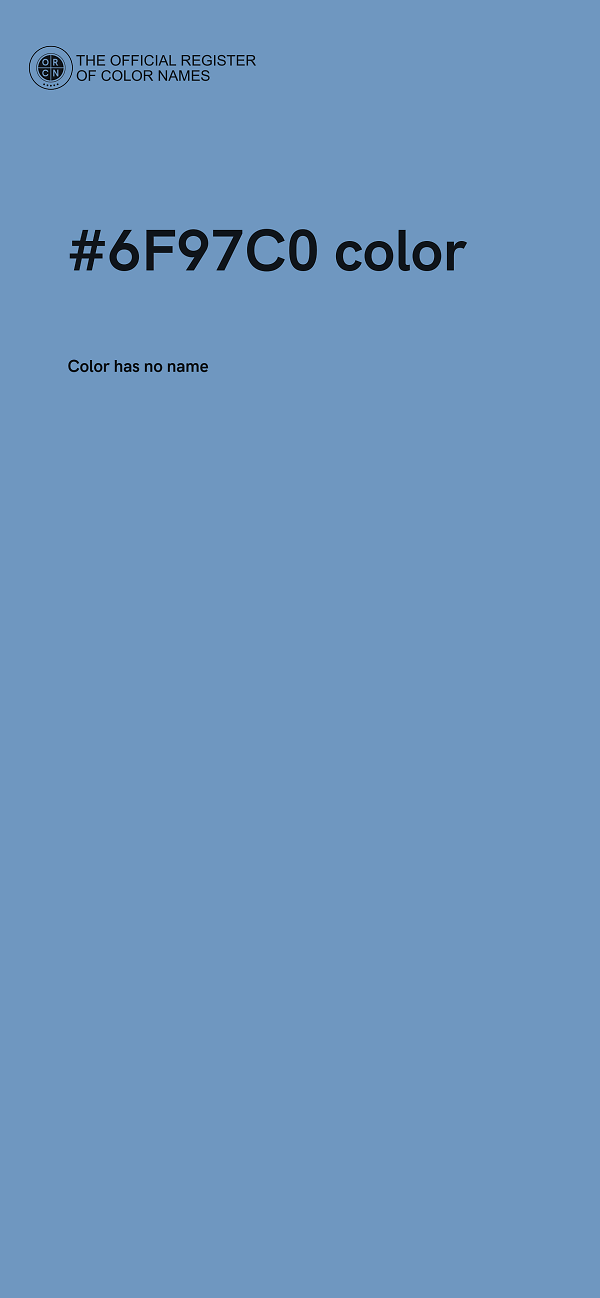 #6F97C0 color image