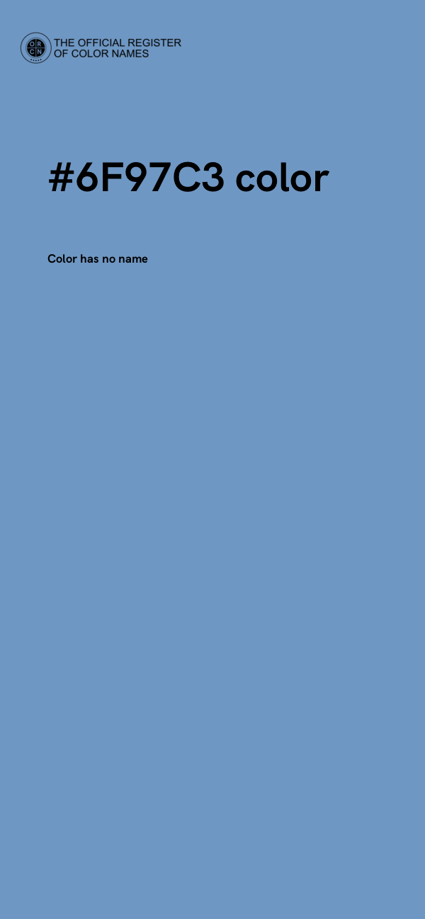 #6F97C3 color image