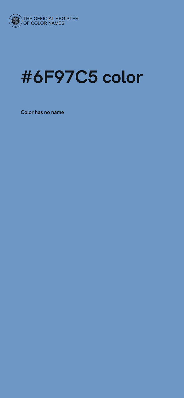 #6F97C5 color image