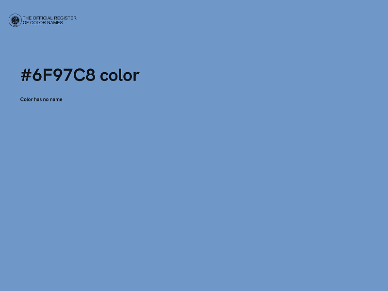 #6F97C8 color image