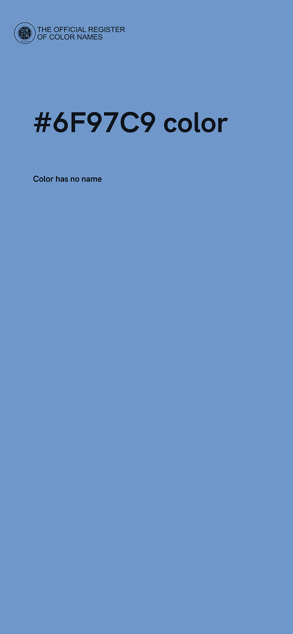 #6F97C9 color image