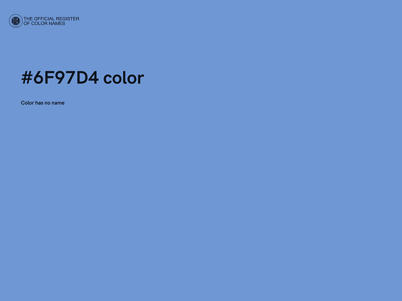 #6F97D4 color image