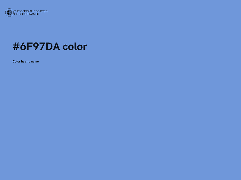 #6F97DA color image