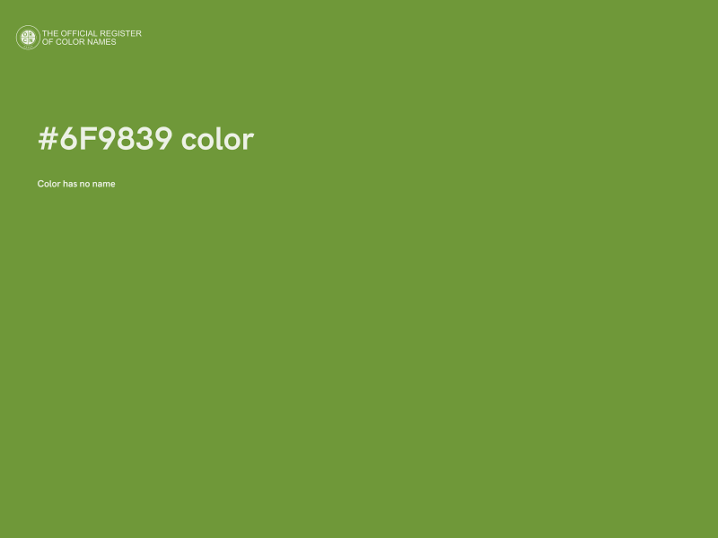 #6F9839 color image