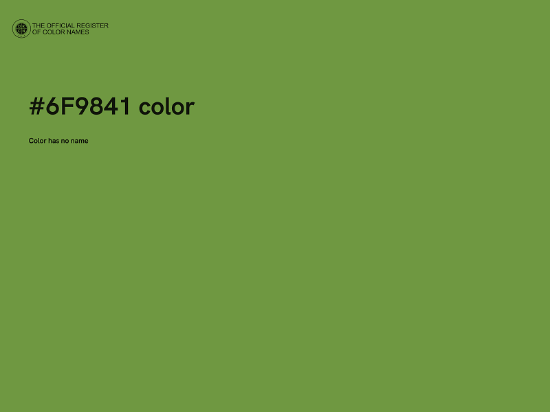 #6F9841 color image