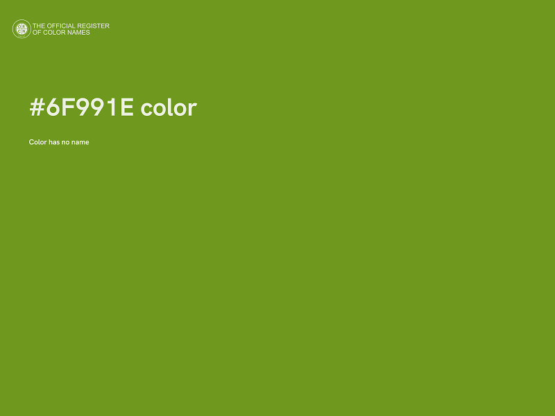 #6F991E color image