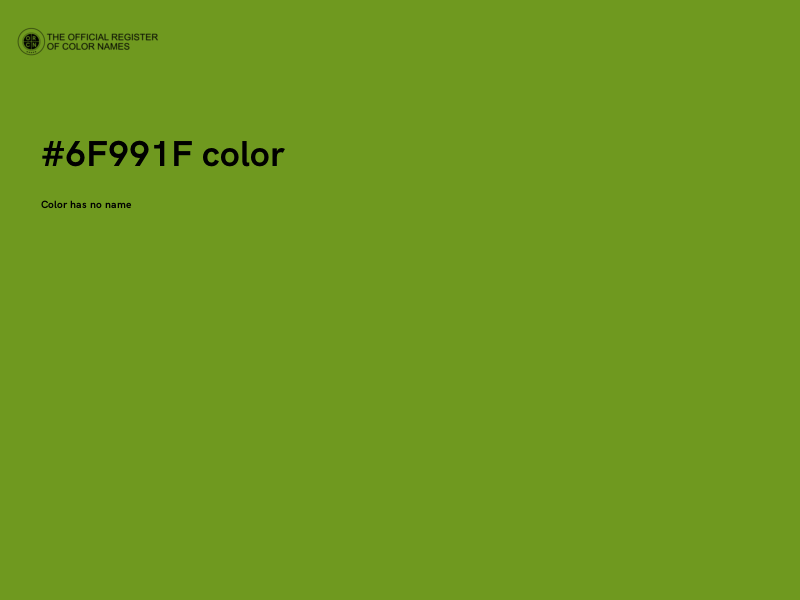 #6F991F color image