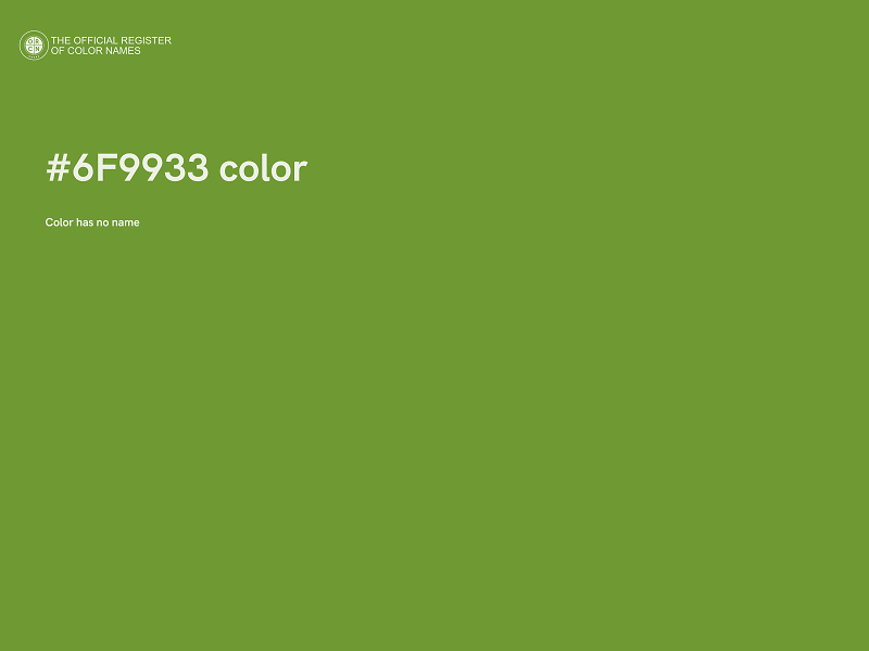 #6F9933 color image