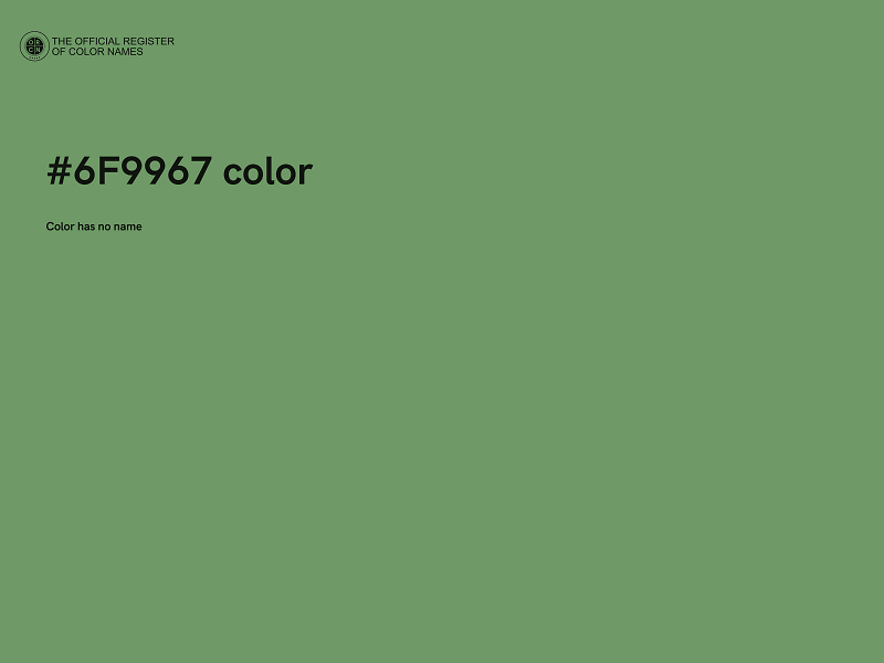 #6F9967 color image