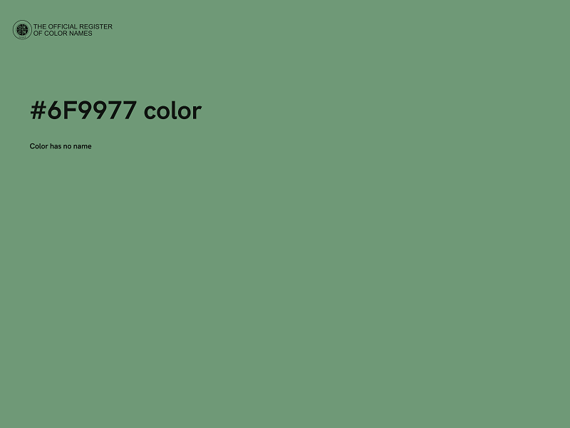 #6F9977 color image