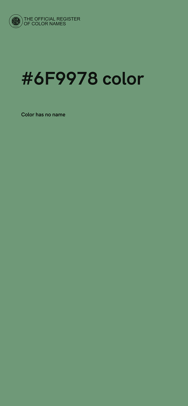 #6F9978 color image