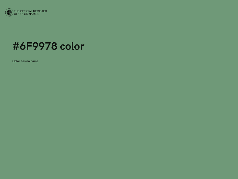 #6F9978 color image