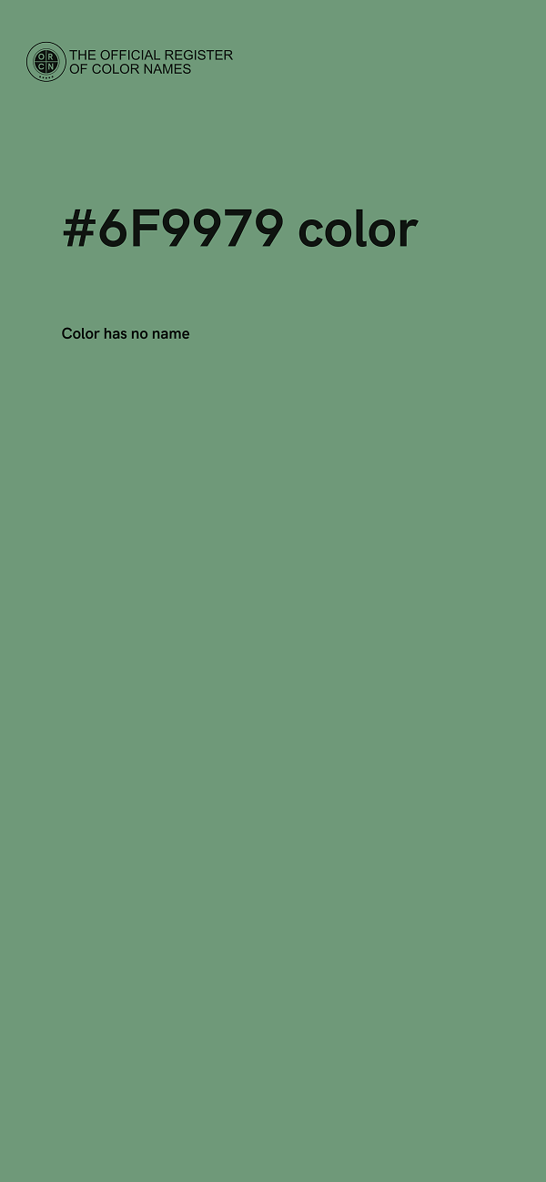 #6F9979 color image