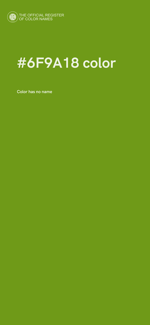 #6F9A18 color image