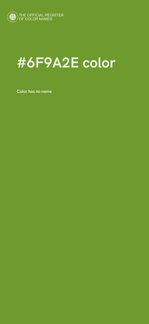 #6F9A2E color image