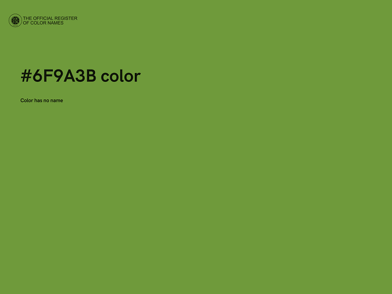 #6F9A3B color image