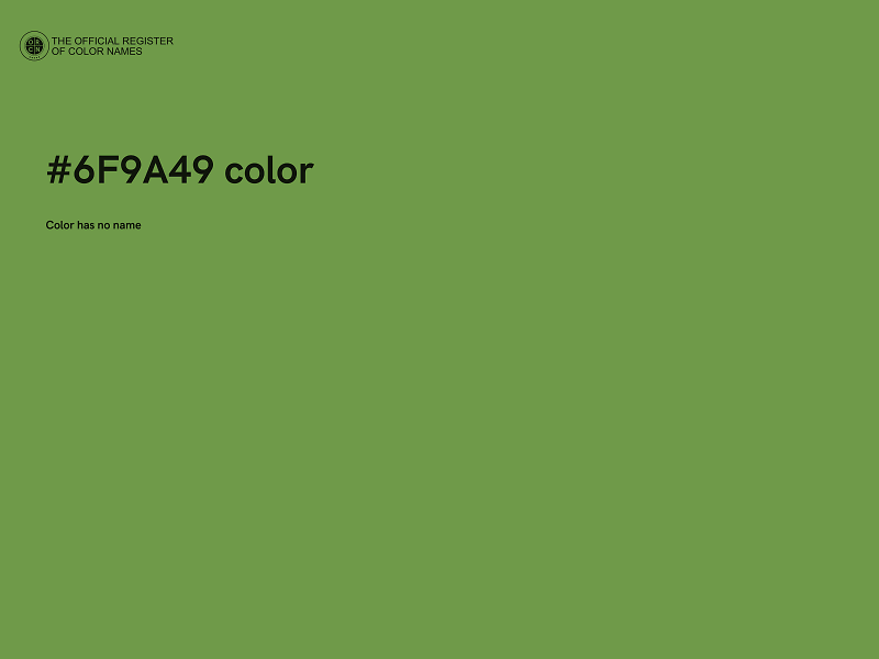 #6F9A49 color image