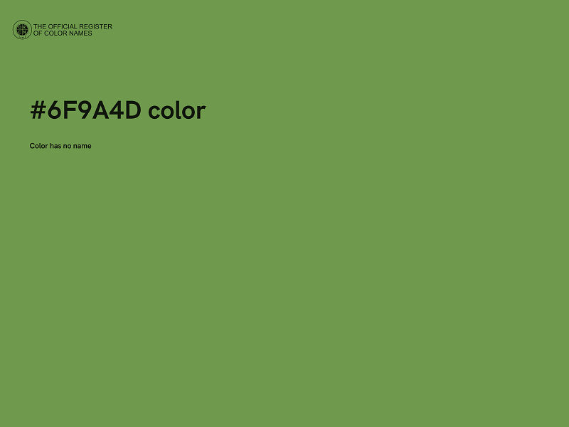 #6F9A4D color image