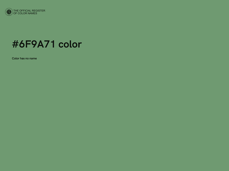 #6F9A71 color image