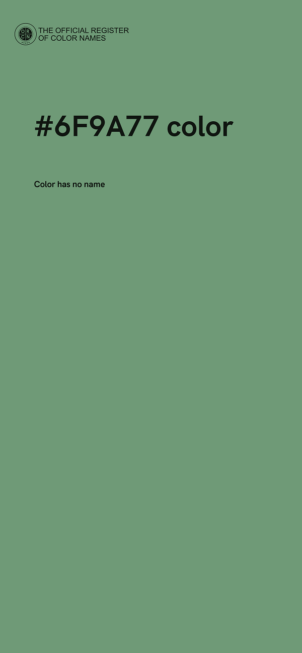 #6F9A77 color image