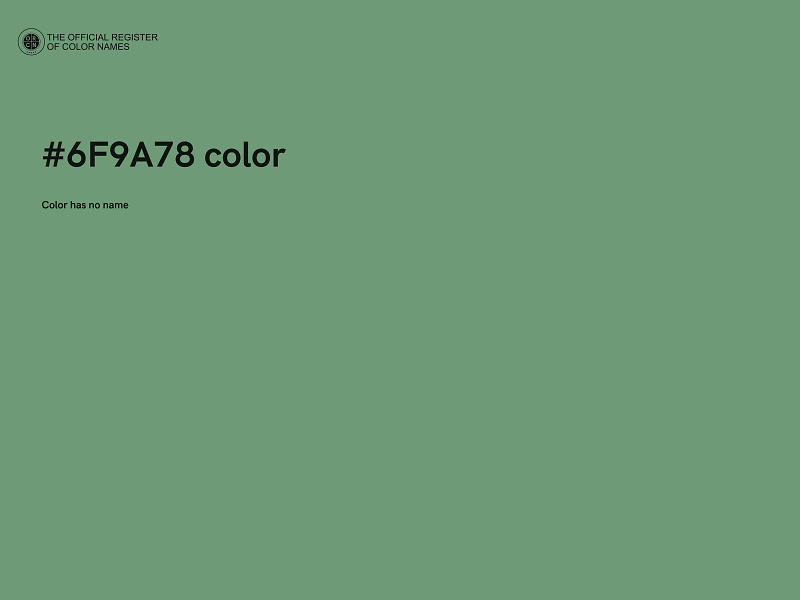 #6F9A78 color image