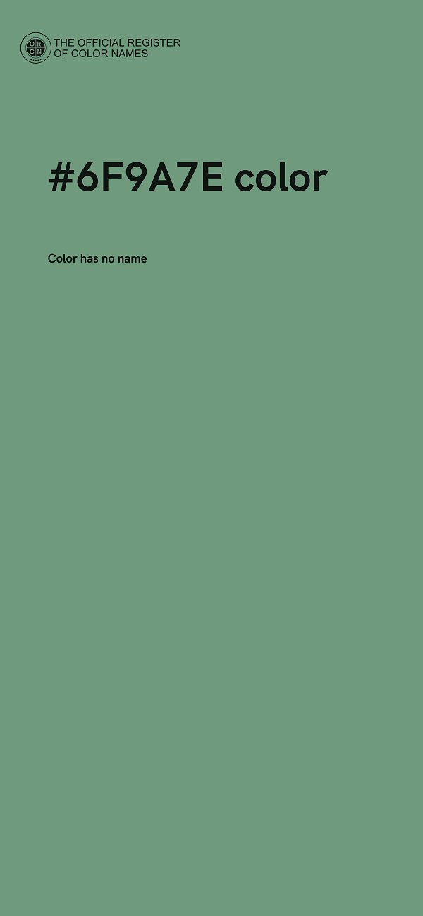 #6F9A7E color image