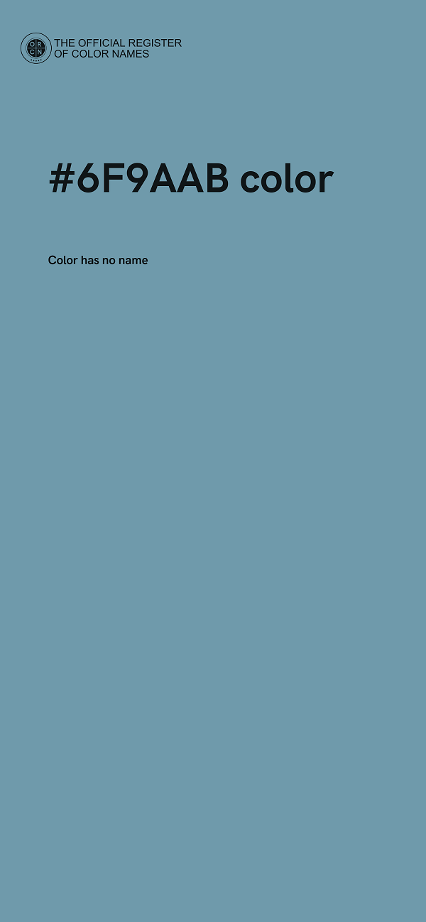 #6F9AAB color image