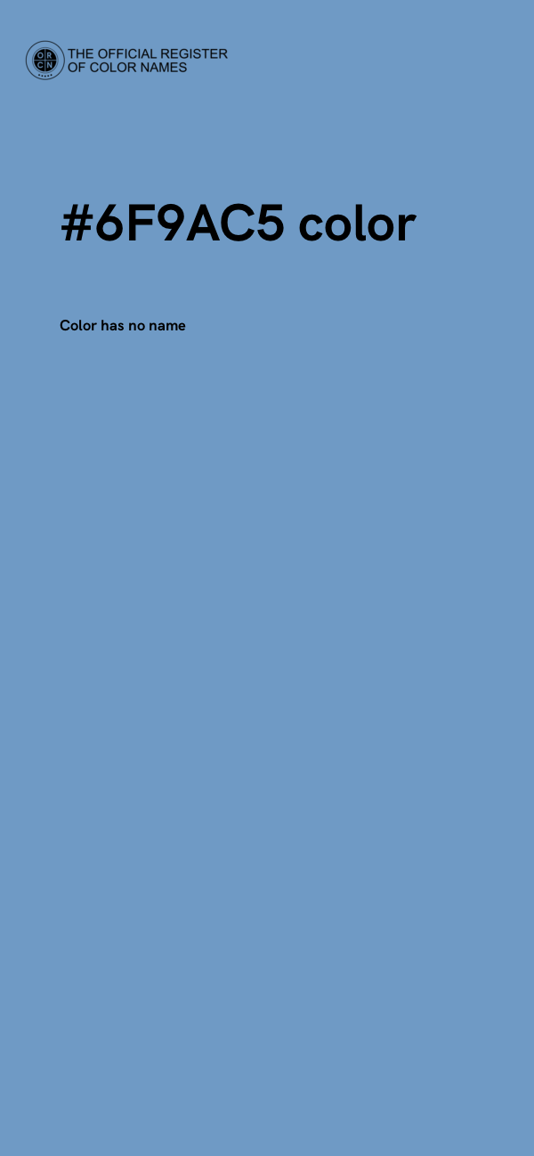 #6F9AC5 color image