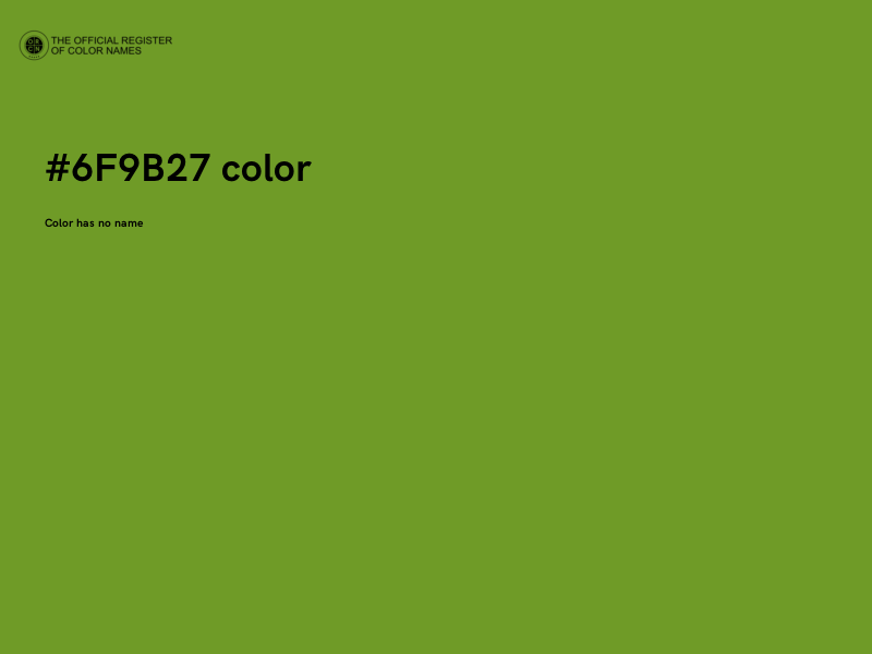 #6F9B27 color image