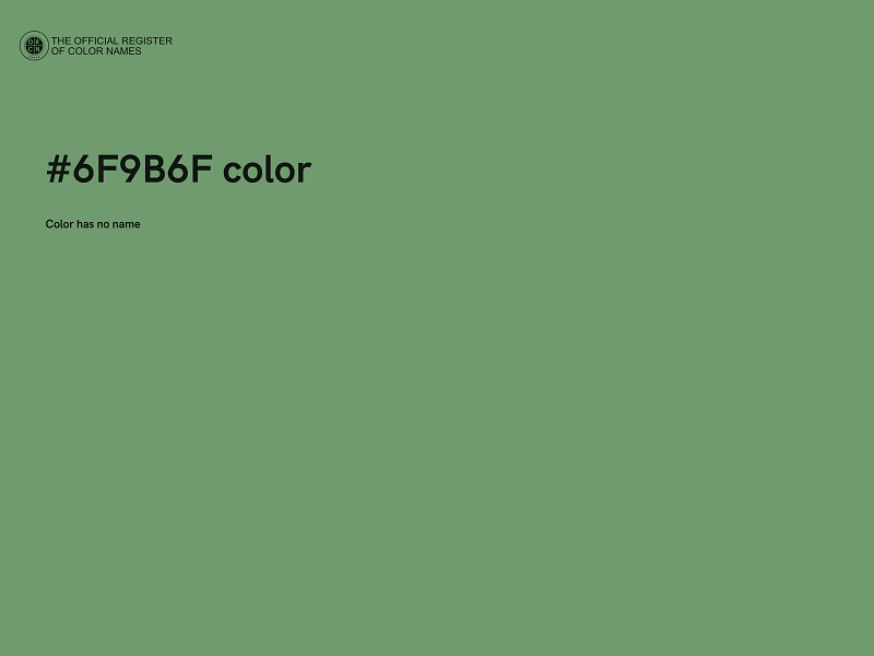 #6F9B6F color image