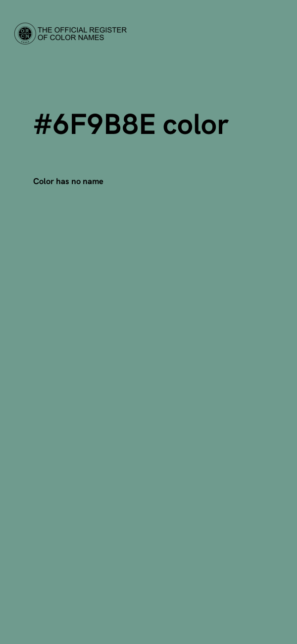 #6F9B8E color image