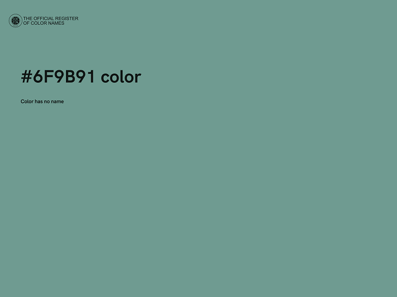 #6F9B91 color image