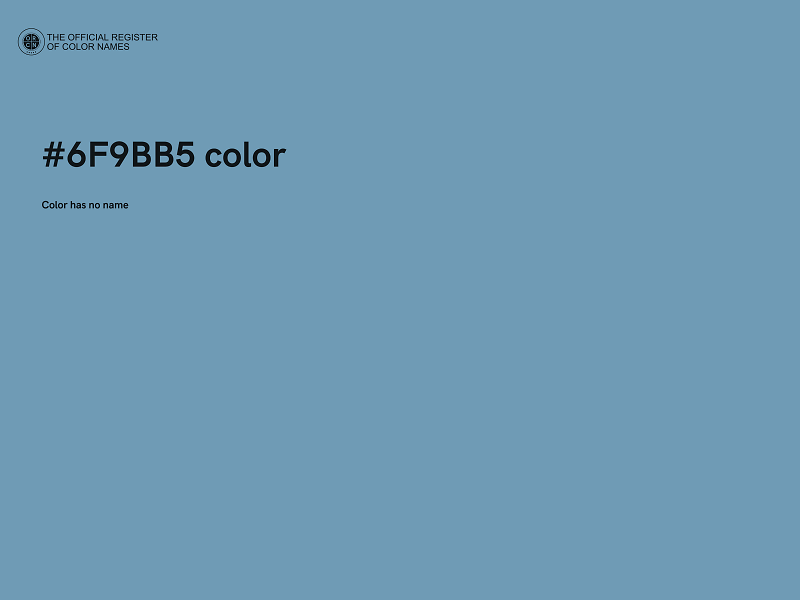 #6F9BB5 color image