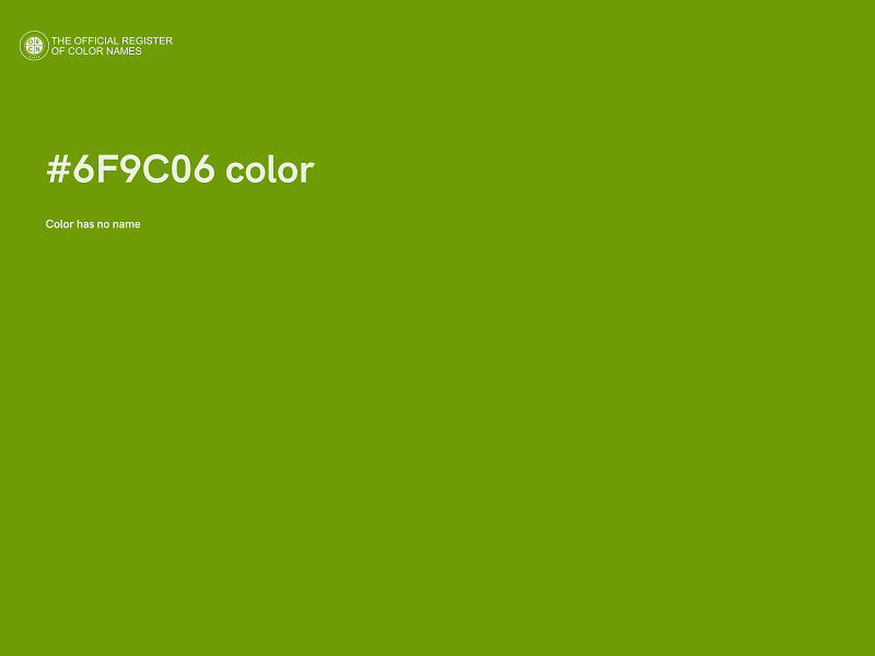 #6F9C06 color image