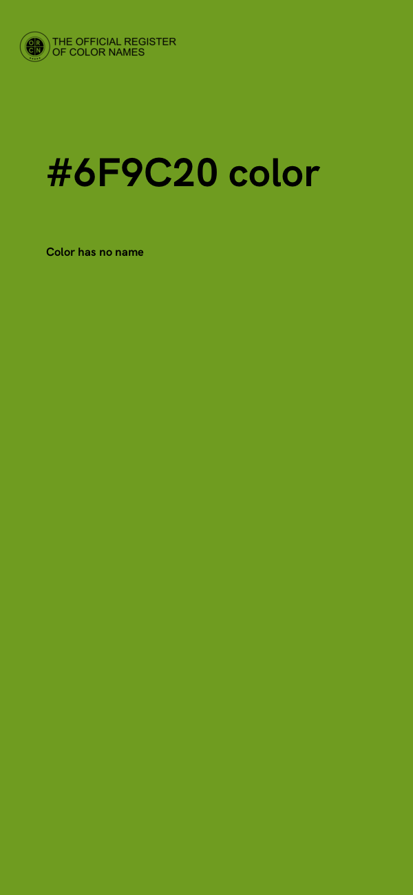 #6F9C20 color image