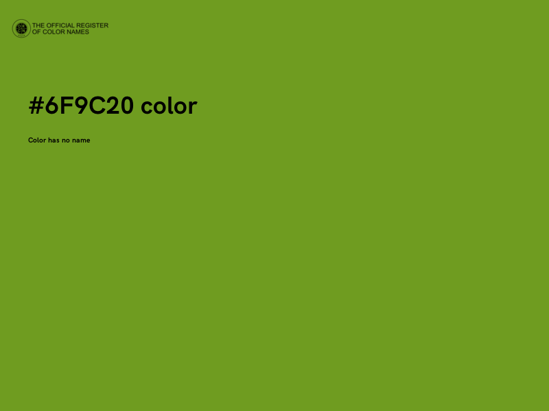 #6F9C20 color image