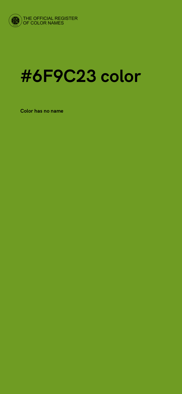 #6F9C23 color image