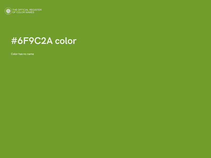 #6F9C2A color image