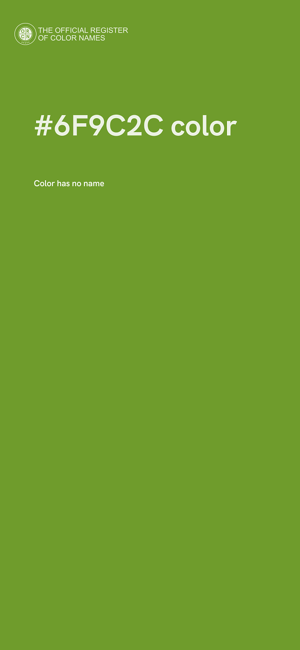 #6F9C2C color image