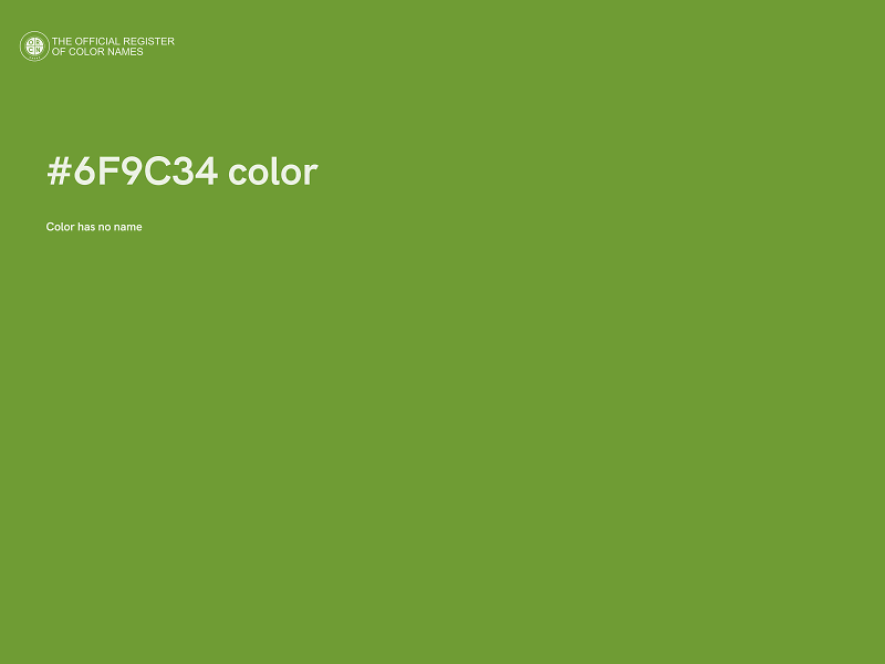 #6F9C34 color image