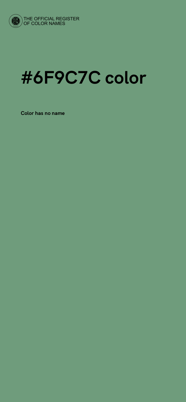 #6F9C7C color image