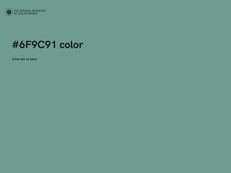 #6F9C91 color image