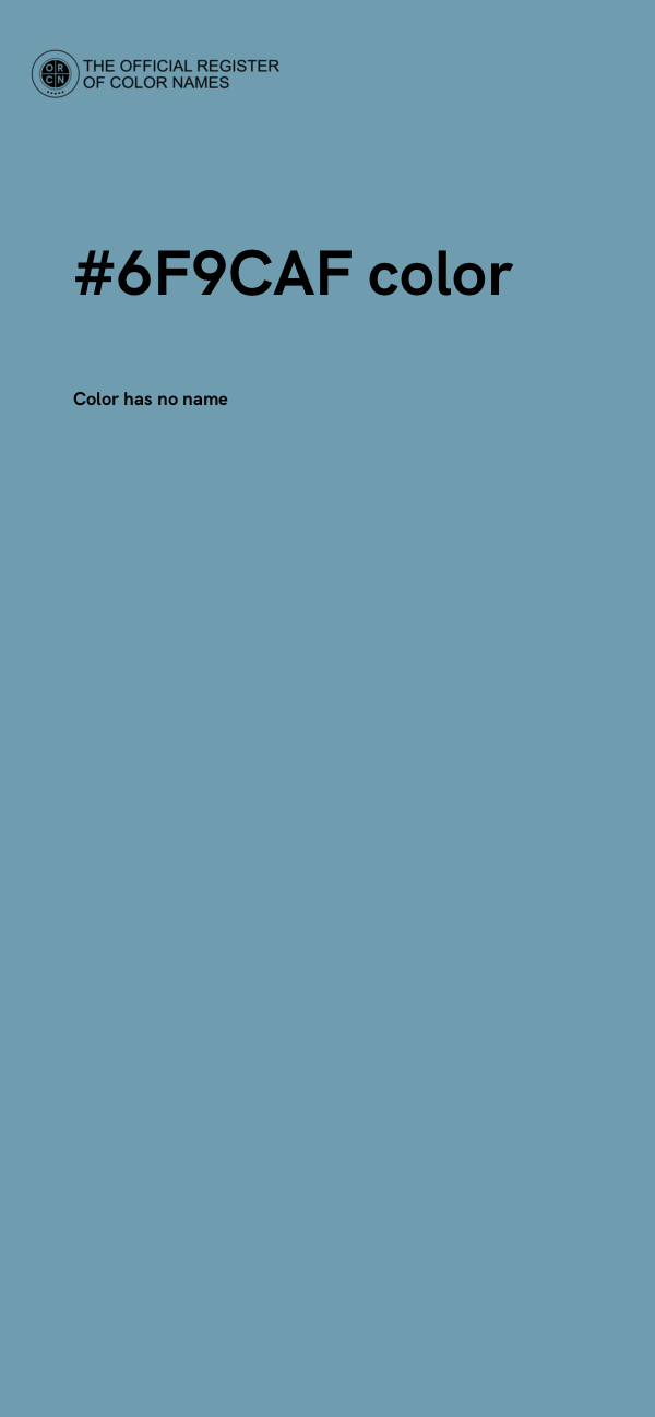 #6F9CAF color image