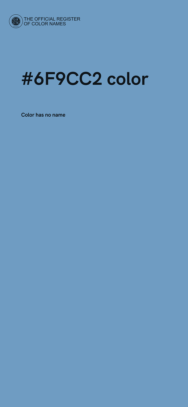 #6F9CC2 color image