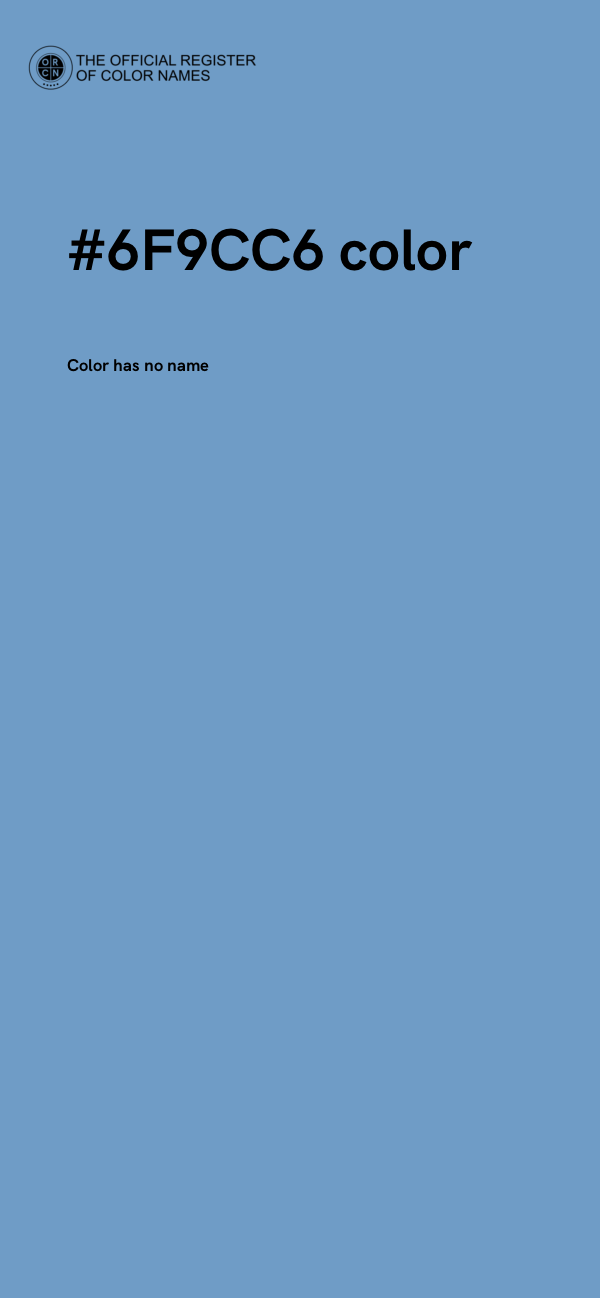 #6F9CC6 color image
