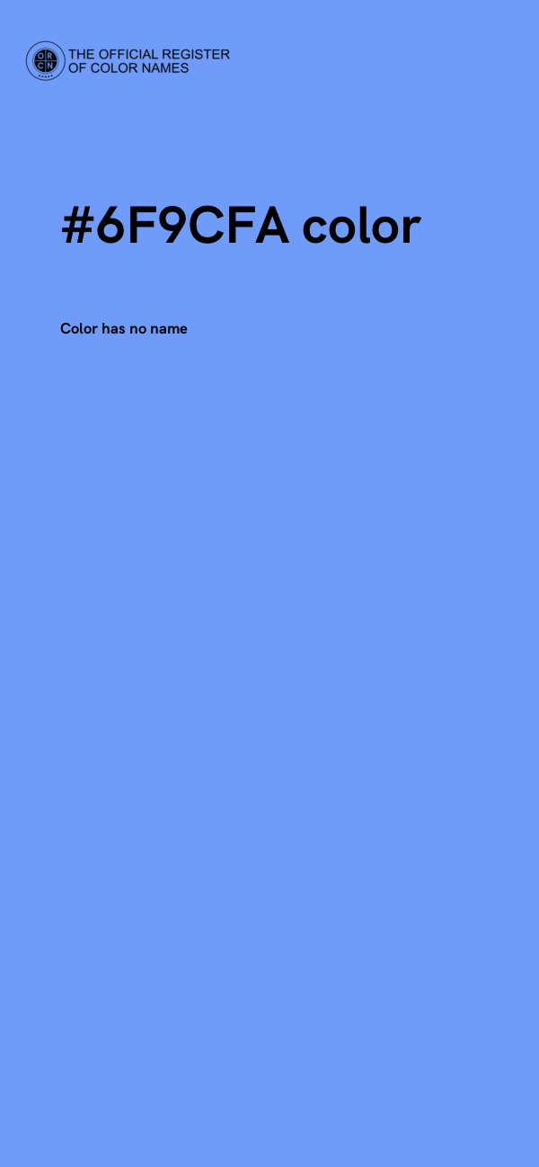 #6F9CFA color image
