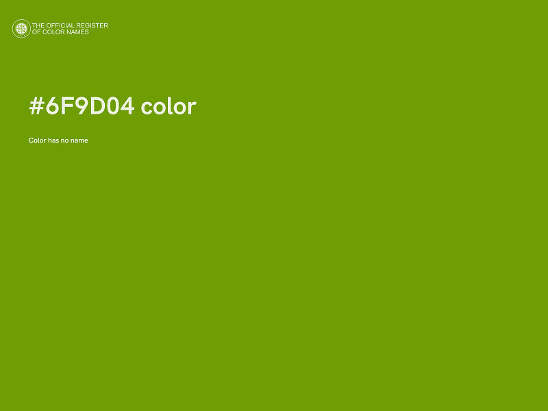 #6F9D04 color image