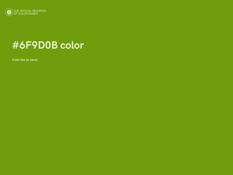 #6F9D0B color image